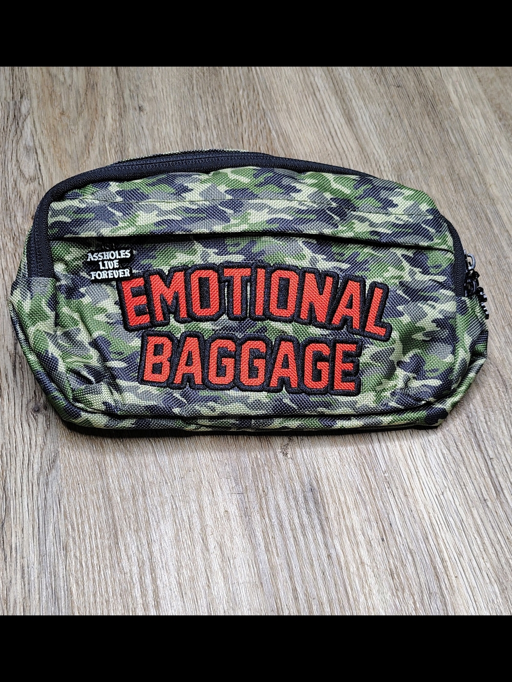 Emotional Baggage Camo Waist Bag - Green